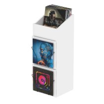 Glorious Record Box Display Door White