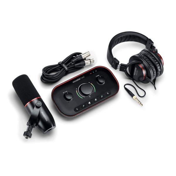 Vocaster Two Studio — Podcasting Interface with Vocaster DM14v Microphone & HP60v Headphones