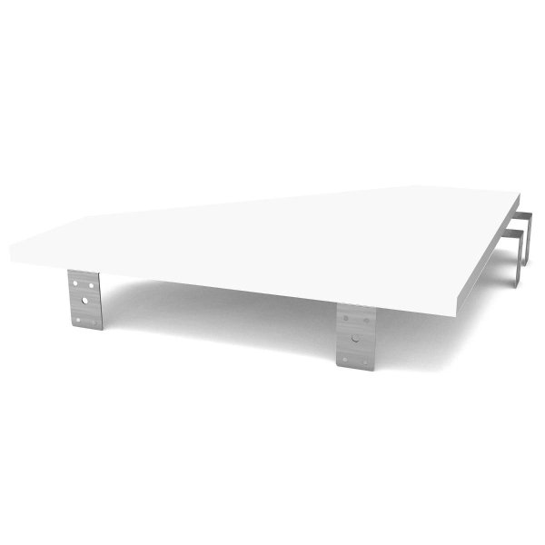 Glorious Modular Side Rack Adapter - White (Each)
