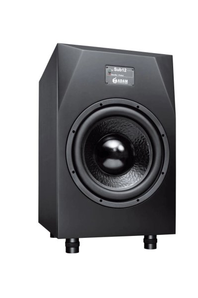 ADAM Audio Sub12 12-Inch Active Studio Subwoofer with 200W PWM Amplifier, Down-Firing Bass Reflex Port, and XLR/RCA Connectivity