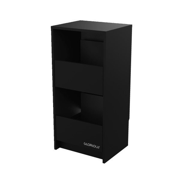 Glorious Vinyl Vault Record Storage Cabinet - Black