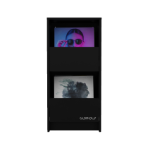 Glorious Vinyl Vault Record Storage Cabinet - Black