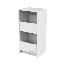 Glorious Vinyl Vault Record Storage Cabinet - White