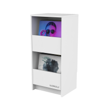 Glorious Vinyl Vault Record Storage Cabinet - White