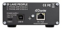 Lake People G103D4 Dante Headphone Amplifier intended for Dante Networks