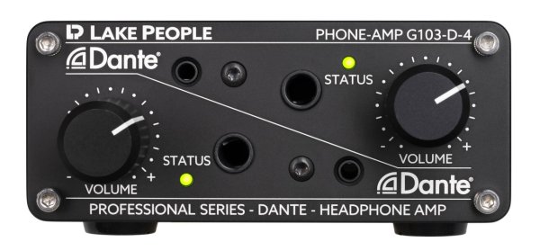 Lake People G103D4 Dante Headphone Amplifier intended for Dante Networks
