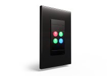 IP4 Four Button Wallplate Controller (Black)