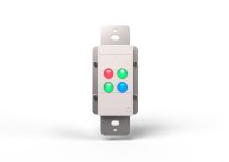 IP4 Four Button Wallplate Controller (White)