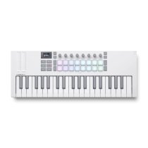 Novation USA Launchkey Mini 37 MK4 White – 37-Key USB MIDI Keyboard Controller