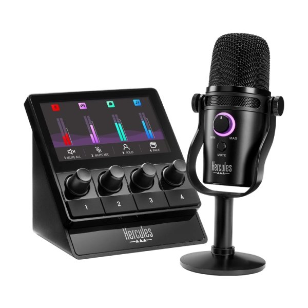 Hercules Stream Starter Kit Audio Kit for Gaming