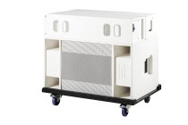 BASSBOSS Sublim8 Column PA Speaker w/ 18" Sub - White