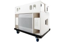 BASSBOSS Sublim8 Column PA Speaker w/ 18" Sub - White