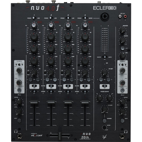 Ecler NUO-4.0F 4-Channel Analogue DJ Mixer - Black