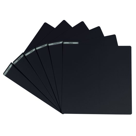 Glorious Vinyl LP Divider Set Black (6 pcs.)