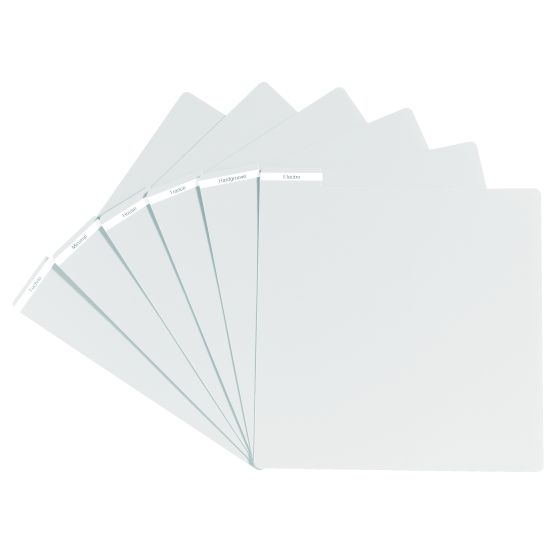 Glorious Vinyl LP Divider Set White (6 pcs.)
