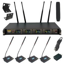 CAD WX1400GN Four-Channel Wireless Gooseneck Microphone System