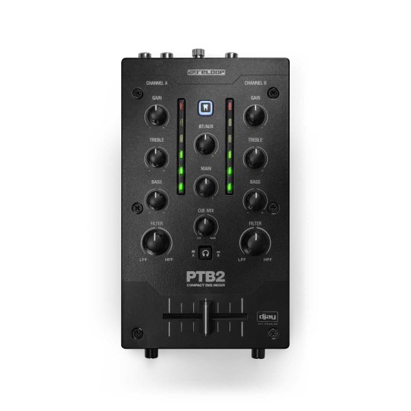 Reloop PTB-2 Portable DJ Mixer 2+1 Channel with Bluetooth