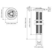 MS200 Flush-Mount Microphone Base