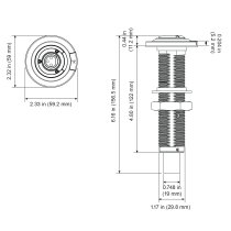 MS201L Flush-Mount Microphone Base with Logic Control