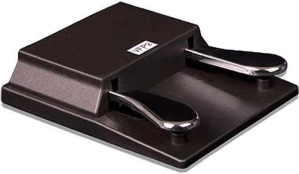 VFP-2-15-B Double Piano-Style Sustain Pedal - Stereo Plug (Normally Closed Polarity)